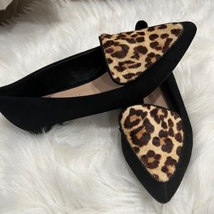 Animal print flats